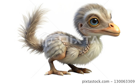 Velociraptor isolated on transparent PNG background 130063309
