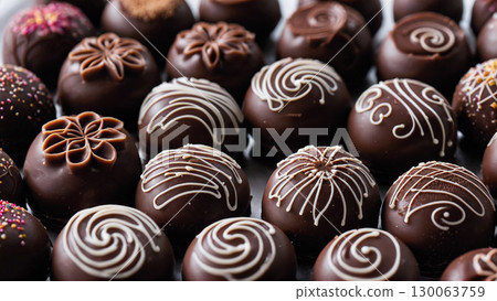 A sophisticated treat for adults: high-quality chocolate truffles A sophisticated treat for adults: high-quality chocolate truffles 130063759