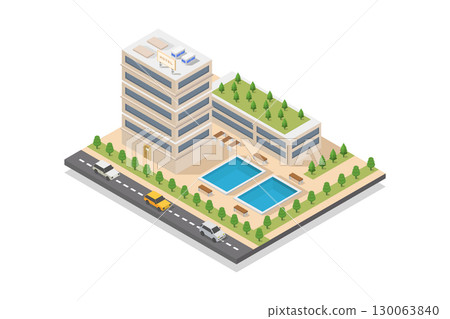 Isometric hotel 130063840