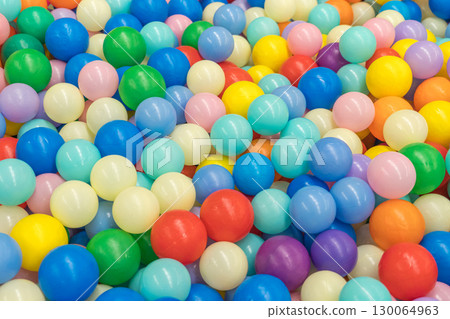 A colorful ball pool for children to play in 130064963