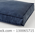 Comfortable washable denim dog bed providing relaxing spot for canine friend 130065715