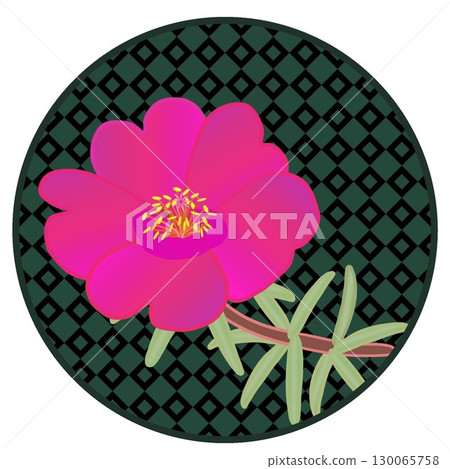 Illustration of a pine needle peony 130065758