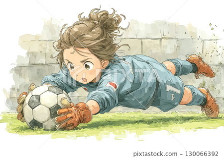 美遊系列：守門的足球員 130066392