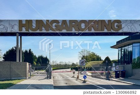 Hungaroring Racing Circuit Entrance Gate in Budapest Hungary Motor Sports Complex. 05 May 2023 Budapest, Hungary 130066892
