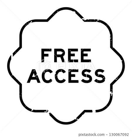 Grunge black free access word square rubber seal stamp on white background Grunge black free access word square rubber seal stamp on white background 130067092