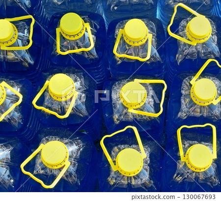 Blue containers Blue containers 130067693