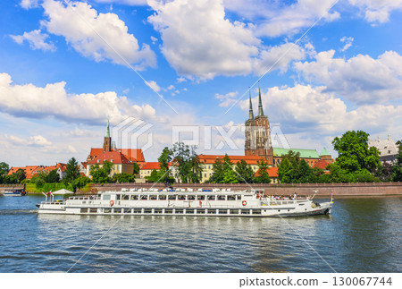Touristic boat on Oder 130067744