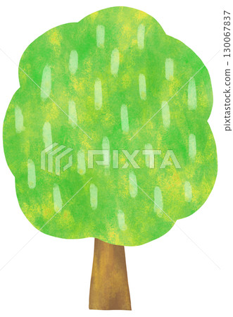 Simple tree illustration with pattern 130067837