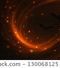 A fantastic Halloween-style light background with flying bats 130068125