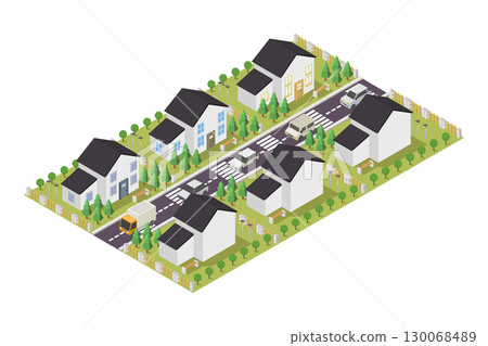 Isometric house 130068489