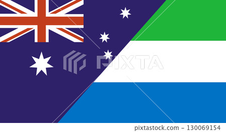 Flag of Australia and Sierra Leone. Australian and Sierra Leone national flags Flag of Australia and Sierra Leone. Australian and Sierra Leone national flags 130069154