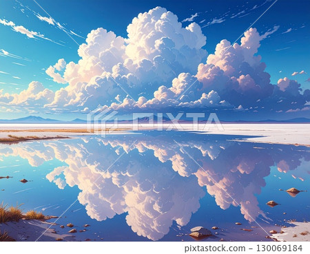 倒映著藍天的大海 130069184