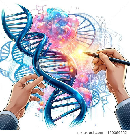 representation of the dna double helix 130069332