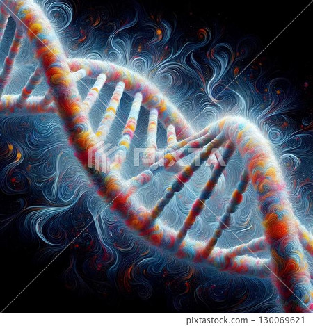 representation of the dna double helix 130069621
