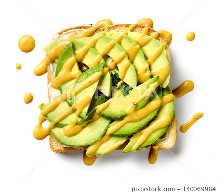 healthy breakfast sandwich with sliced avocado healthy breakfast sandwich with sliced avocado 130069984