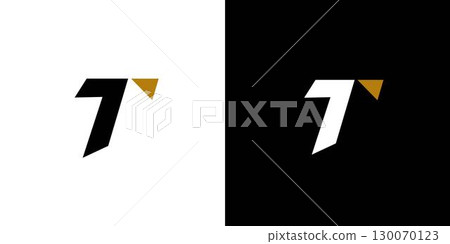 Modern and Elegant letter T initials logo design Modern and Elegant letter T initials logo design 130070123