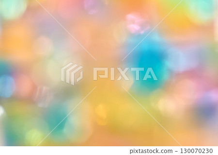 Colorful abstract bokeh background with soft pastel hues and blurred lights 130070230