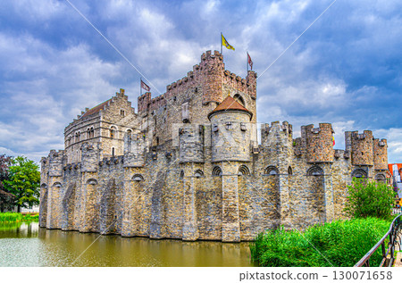 Historic city center of Ghent town 130071658