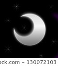 Moon and night sky illustration 130072103