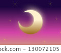 Beautiful moon background material 130072105