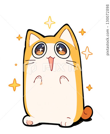 Cute cat illustration 130072898