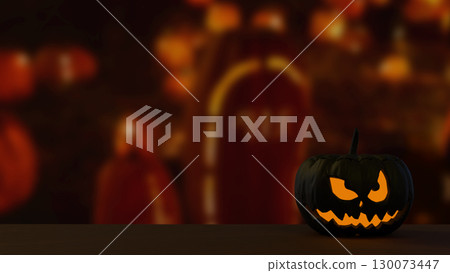 The Black Pumpkin for Halloween orHoliday concept 3d Rendering. The Black Pumpkin for Halloween orHoliday concept 3d Rendering. 130073447