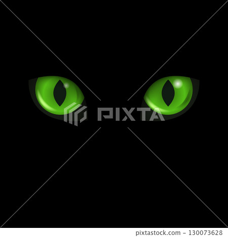Glowing Cat Eyes Vector Illustration. Green Cat Eyes in Darkness. Mysterious Animal Eyes. Scary Night Vision Template. Halloween Cat Eyes Graphic. Wild Predator Gaze Background Glowing Cat Eyes Vector Illustration. Green Cat Eyes in Darkness. Mysterious Animal Eyes. Scary Night Vision Template. Halloween Cat Eyes Graphic. Wild Predator Gaze Background 130073628