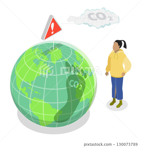 3D Isometric Flat Vector Illustration of Circular Economy, Green Technologies and Sustainability Development. Item 1 3D Isometric Flat Vector Illustration of Circular Economy, Green Technologies and Sustainability Development. Item 1 130073789