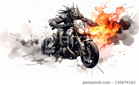 Ghost Rider with Fiery Explosions Ghost Rider with Fiery Explosions 130074162