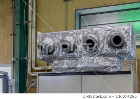 Commercial air conditioners in factories 130074266