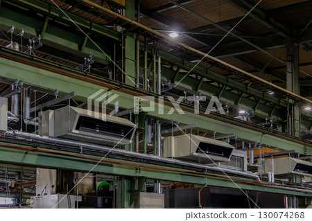 Commercial air conditioners in factories 130074268