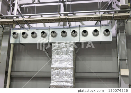 Commercial air conditioners in factories 130074326