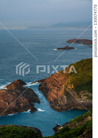 Morning view of the sea of the Cruz where wishes come true [Hyuga City, Miyazaki Prefecture] 130074778