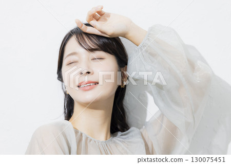 Model posing Model posing 130075451