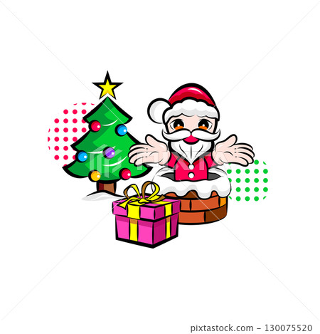 Christmas | Useful seasonal event materials series (winter) | Pop one-point illustrations 130075520