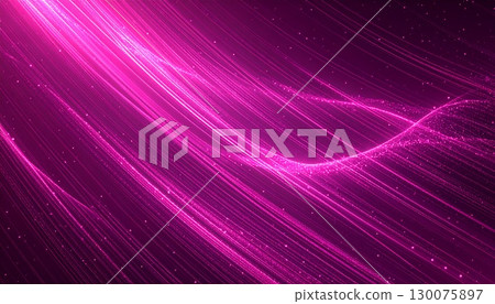 浪漫的背景，粉紅色光粒子流動。優雅可愛的新娘素材。 130075897