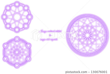 Set of magic circles Set of magic circles 130076001