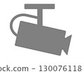 監視攝影機（安全攝影機）剪影 130076118