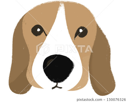 A dog cartoon face graphic elements decorated A dog cartoon face graphic elements decorated 130076326