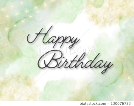 綠色生日卡 130076723