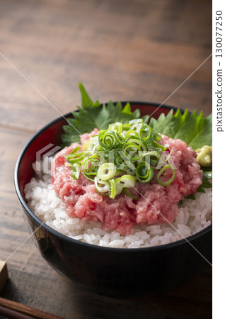 Negitoro on a bowl Negitoro on a bowl 130077250