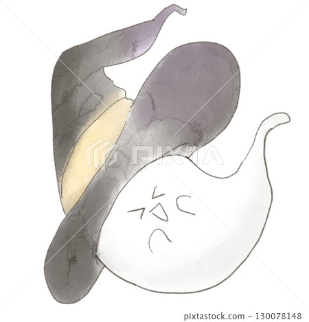 Halloween ghost smile 130078148