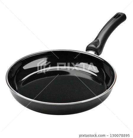 Black Non-Stick Frying Pan with Ergonomic Handle Ideal for Cooking and Frying Various Foods at Home 130078895