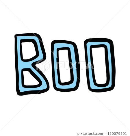Hand drawn Halloween illustration of BOO letters for decoration, campaign badge, Halloween party, icons, comic, trick or treat, post card, font, typography, text, message, calligraphy Hand drawn Halloween illustration of BOO letters for decoration, campaign badge, Halloween party, icons, comic, trick or treat, post card, font, typography, text, message, calligraphy 130079501
