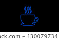 Neon Sign Light Coffee Cup Blue Neon Sign Light Coffee Cup Blue 130079734