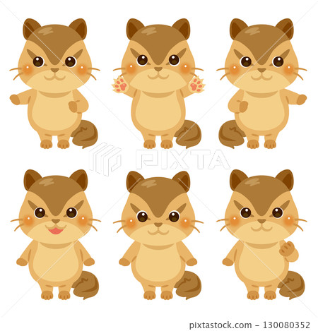 指著松鼠人物插圖集 130080352