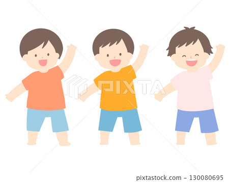 一個小孩在笑 一個小孩在笑 130080695