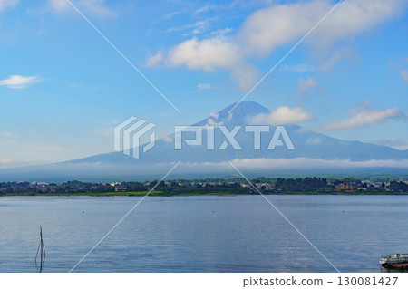[山梨縣]河口湖與富士山 - 夏季的富士山（8月） 130081427