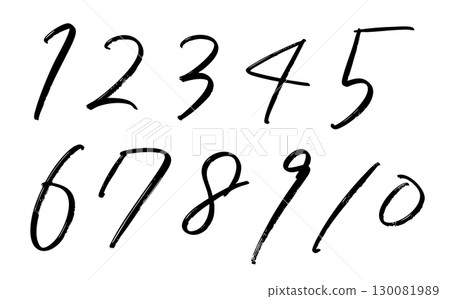 Thin simple number set Thin simple number set 130081989