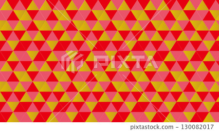 Triangular geometric pattern_red gold 130082017